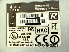 Cisco WIP310 v2 Kablosuz-G IP Telefonu (WIP310v2)