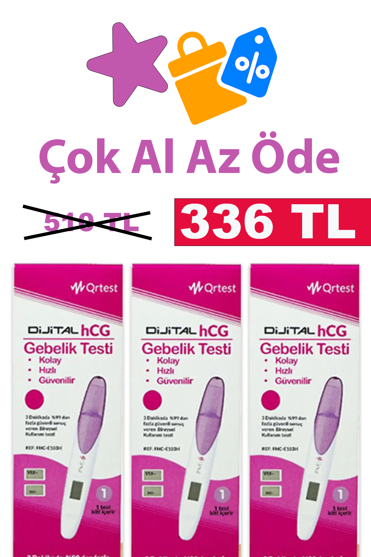 Qrtest Dijital Gebelik Testi 3